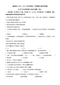 【小升初真题卷】2021-2022学年陕西省渭南市蒲城县部编版六年级下册期末调研道德与法治试卷（原卷版+解析版）