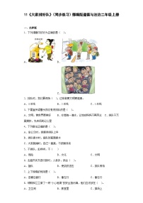 小学政治 (道德与法治)人教部编版二年级上册11 大家排好队精品课堂检测