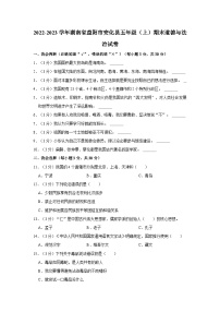 2022-2023学年湖南省益阳市安化县五年级上学期期末道德与法治试卷（含答案解析）