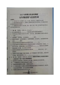 河南省南阳市西峡县2023-2024学年五年级上学期11月期中道德与法治试题