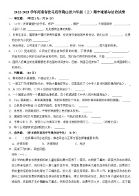 河南省驻马店市确山县2022-2023学年六年级（上）期中道德与法治试卷  含解析