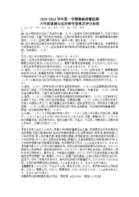 山东省东营市东营区河口区2023-2024学年六年级上学期期末考试道德与法治试题(1)