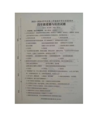 山东省菏泽市成武县全县联考2023-2024学年四年级下学期4月期中道德与法治试题