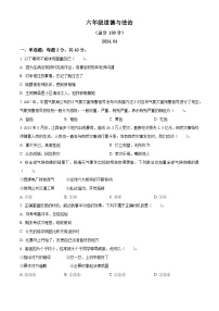 2023-2024学年山东省潍坊市统编版六年级下册期中考试道德与法治试卷（原卷版+解析版）