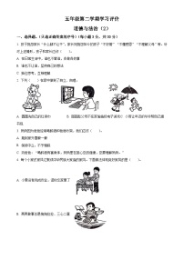 2023-2024学年山东省济宁市金乡县统编版五年级下册期中考试道德与法治试卷（原卷版+解析版）