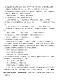 山东省菏泽市成武县2023-2024学年六年级下学期期中道德与法治试题(1)