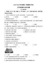 2022-2023学年山东省滨州市邹平市统编版五年级下册期末考试道德与法治试卷（原卷版+解析版）