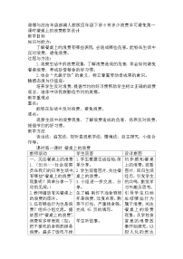 小学政治 (道德与法治)人教部编版四年级下册第二单元 做聪明的消费者6 有多少浪费本可以避免第一课时教案