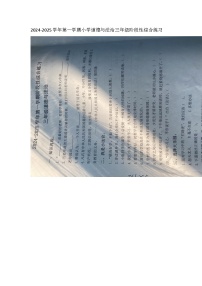 山东省滨州市惠民县2024-2025学年三年级上学期11月期中道德与法治试题