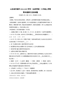 山东省济南市 2024-2025学年（五四学制）六年级上学期期末道德与法治试卷（学生版）
