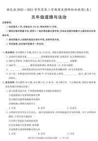 陕西省汉中市镇巴县2022-2023学年五年级下学期期末考试道德与法治试卷