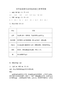 山西省晋中市平遥县2025-2026学年四年级上册11月阶段随堂练习道德与法治试题（月考）