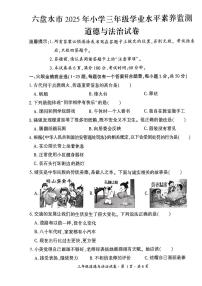贵州省六盘水市2024-2025学年三年级下学期期末考试道德与法治试题