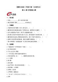 小学政治 (道德与法治)统编版（2024）二年级下册（2024）第15课 梦想接力棒精练