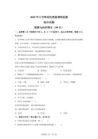 【统编版】2024~2025学年河南省南阳市内乡县六年级下学期期末考试道德与法治试题【含答案】