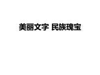 小学政治思品人教部编版五年级上册(道德与法治)8 美丽文字 民族瑰宝课文内容课件ppt