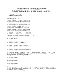 小学人教部编版第四单元 法律保护我们健康成长综合与测试综合训练题