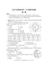 2022年湖南省岳阳市四区三十五校中考模拟地理试题