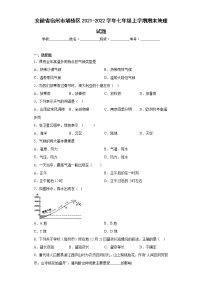 安徽省宿州市埇桥区2021-2022学年七年级上学期期末地理试题(含答案)