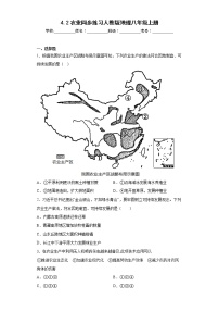 初中地理人教版 (新课标)八年级上册第二节 农业复习练习题