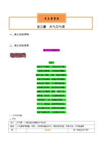 【知识梳理】人教版地理七年级上册 第三章： 天气与气候  知识框架+基础知识梳理