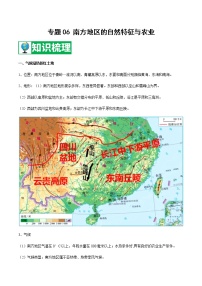 专题06 南方地区的自然特征与农业 【知识梳理】-八年级地理下学期期末专项复习（人教版）