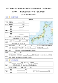 商务星球版七年级下册第九章 全球化与不平衡发展复习练习题