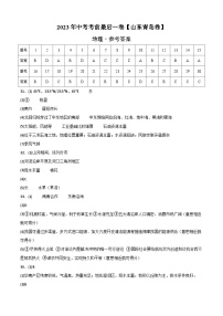 地理(山东青岛卷)2023年中考考前最后一卷(参考答案)