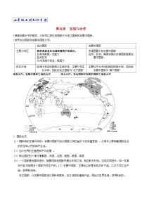 【期末复习】人教版地理七年级上册单元知识梳理：第五章 发展与合作