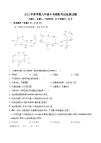 精品解析：2023年安徽省六安市第九中学中考一模地理试题（解析版）