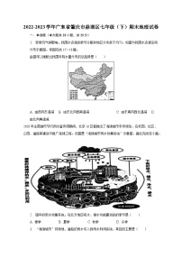 2022-2023学年广东省肇庆市鼎湖区七年级（下）期末地理试卷（含解析）