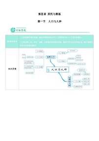 地理七年级上册第一节 人口与人种精品精练