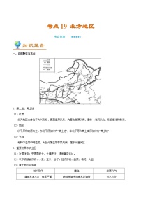 中考地理一轮复习知识点梳理+过关练习考点19 北方地区（含解析）