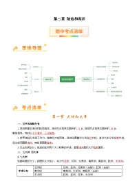 第二章 陆地和海洋 【考点清单】 -2023-2024学年七年级地理上学期期中考点大串讲（人教版）