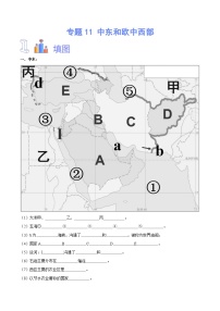 【识图·速记】初中地理必备识图速记手册与变式演专题11 中东和欧洲西部（解析版）