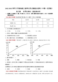 【全套精品专题】初中地理复习人教版专题  第三章  世界的居民（真题重组卷）