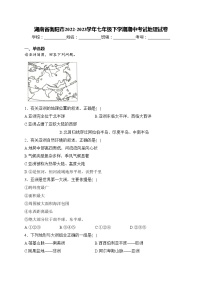 湖南省衡阳市2022-2023学年七年级下学期期中考试地理试卷(含答案)