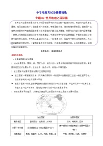 08 世界地理之国际篇-备战中考地理考试易错题练习