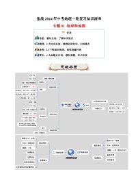 专题01 地球和地图-备战2024年中考地理一轮复习知识清单