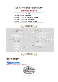 专题09 我国的自然环境-备战2024年中考地理一轮复习知识清单