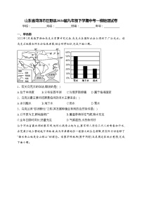 山东省菏泽市巨野县2024届九年级下学期中考一模地理试卷(含答案)