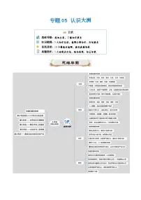 专题05 认识大洲2024年会考地理一轮复习知识清单 （学生版含答案版）