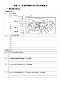 备战2025年中考地理抢分秘籍试卷（全国通用）秘籍07 中考简单题分类归纳与答题模板