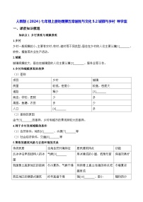 初中地理人教版（2024）七年级上册第五章 居民与文化第二节 城镇与乡村导学案及答案