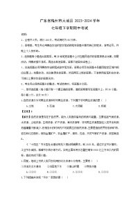 广东省梅州市大埔县2023-2024学年七年级下学期期中考试地理试卷(解析版)