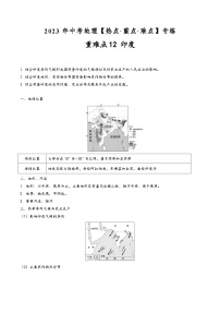 中考地理【热点·重点·难点】专练重难点12印度(原卷版+解析)