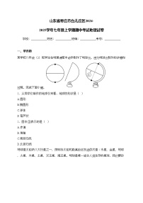 山东省枣庄市台儿庄区2024-2025学年七年级上学期期中考试地理试卷(含答案)