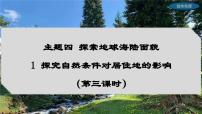 初中地理晋教版（2024）七年级上册（2024）主题四 寻找地球上的居住地1 探究自然条件对居住地的影响课文内容ppt课件