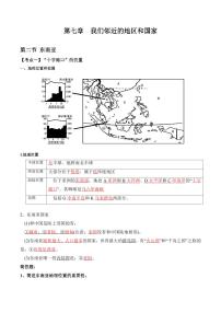 人教版地理七年级下册【人教地理】期末复习学案7.2 东南亚（晨读版）