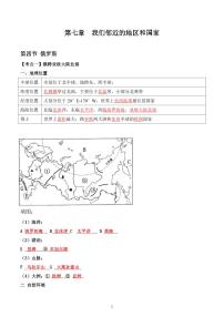 人教版地理七年级下册【人教地理】期末复习学案7.4 俄罗斯（晨读版）